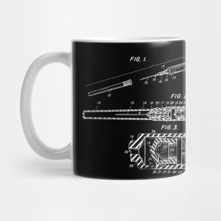 Plastic Syringe Vintage Patent Hand Drawing Mug